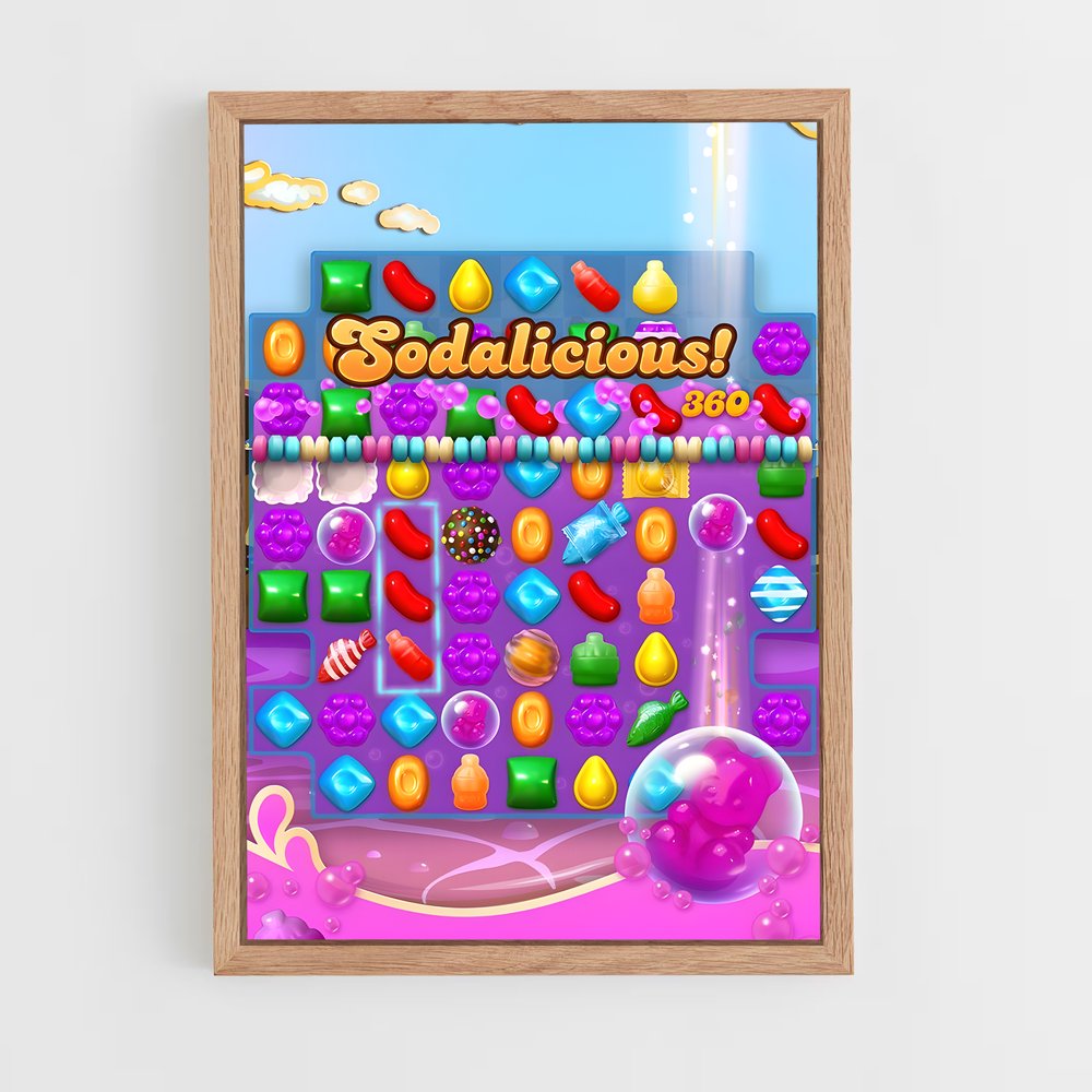 Poster Candy Crush Saga (vue 4)